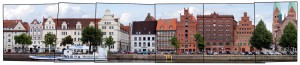 Luebeck Marzipan Speicher Fassade Bild